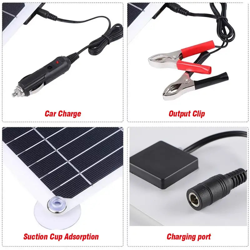 20W Flexible Polycrystalline Solar Panel Kit with Controller
