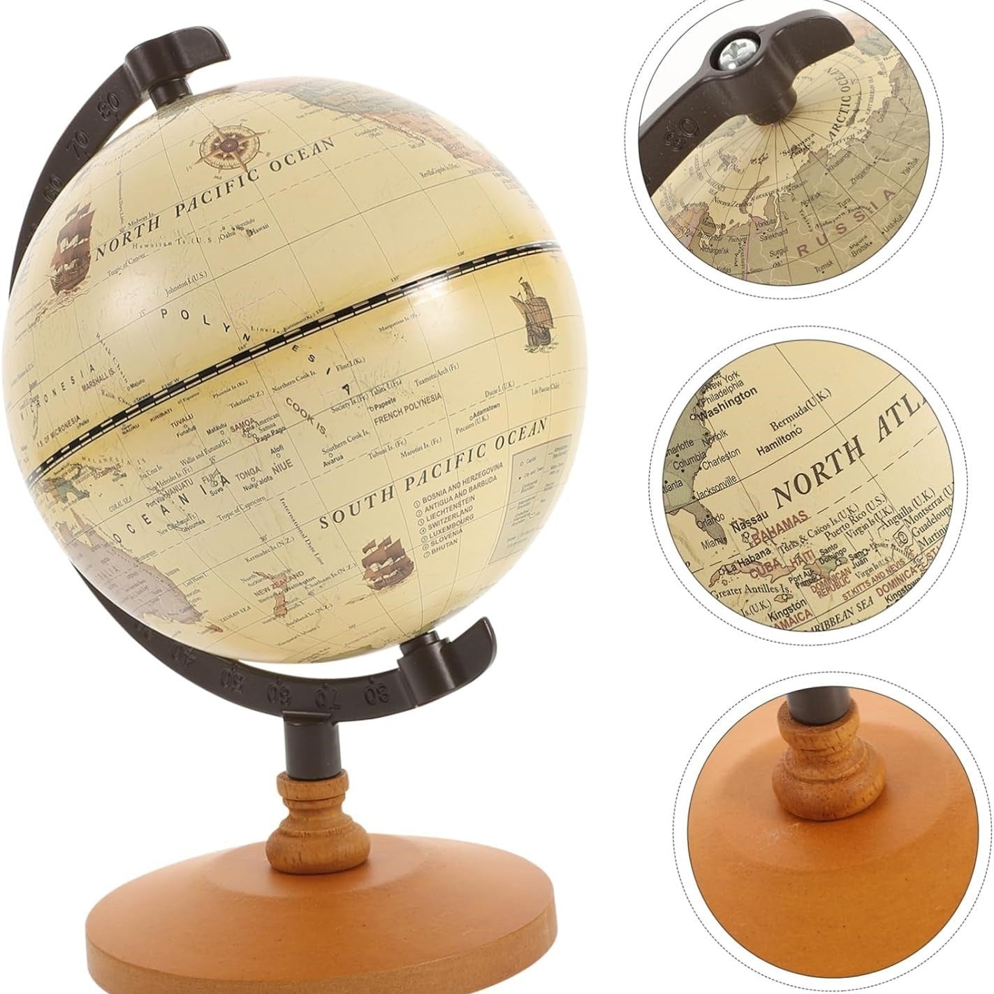 Vintage European Style Globe Office Decor Piece