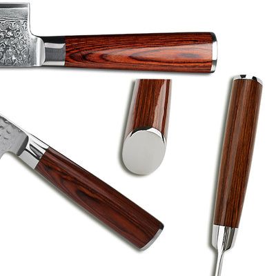 Handcrafted Damascus Chef Knife for Home Use