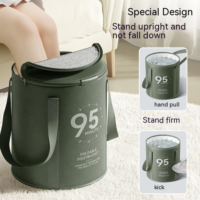 Portable High Depth Folding Foot Bath Bag for Home