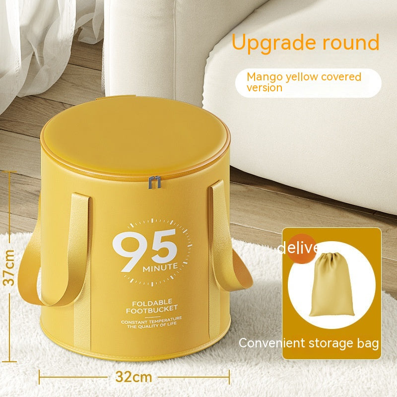 Portable High Depth Folding Foot Bath Bag for Home