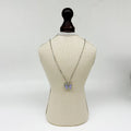 Solid Wood Necklace Display Stand with Burlap (Vintage)