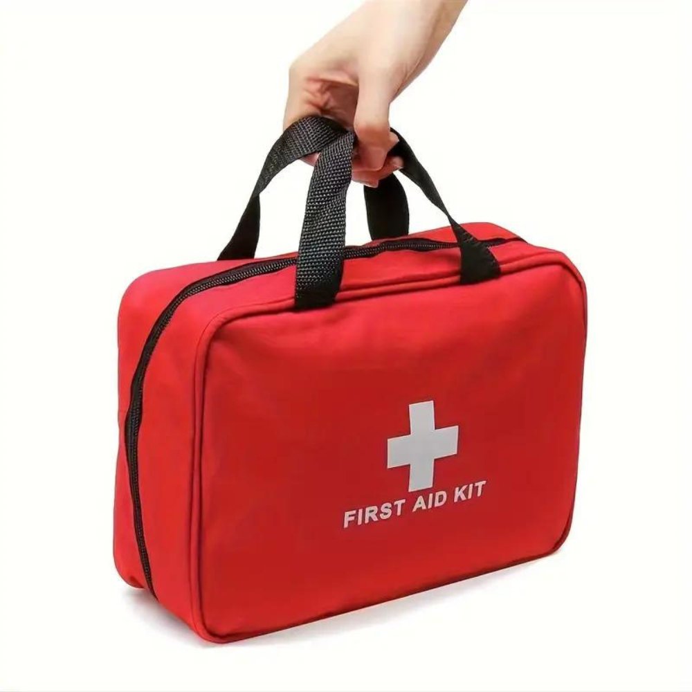173pcs Large First Aid Kit: Portable Bag For Outdoor 173pcs Large First Aid Kit: Portable Bag For Home & Outdoor, Hiking, Camping And More - Including Emergency Supplies!