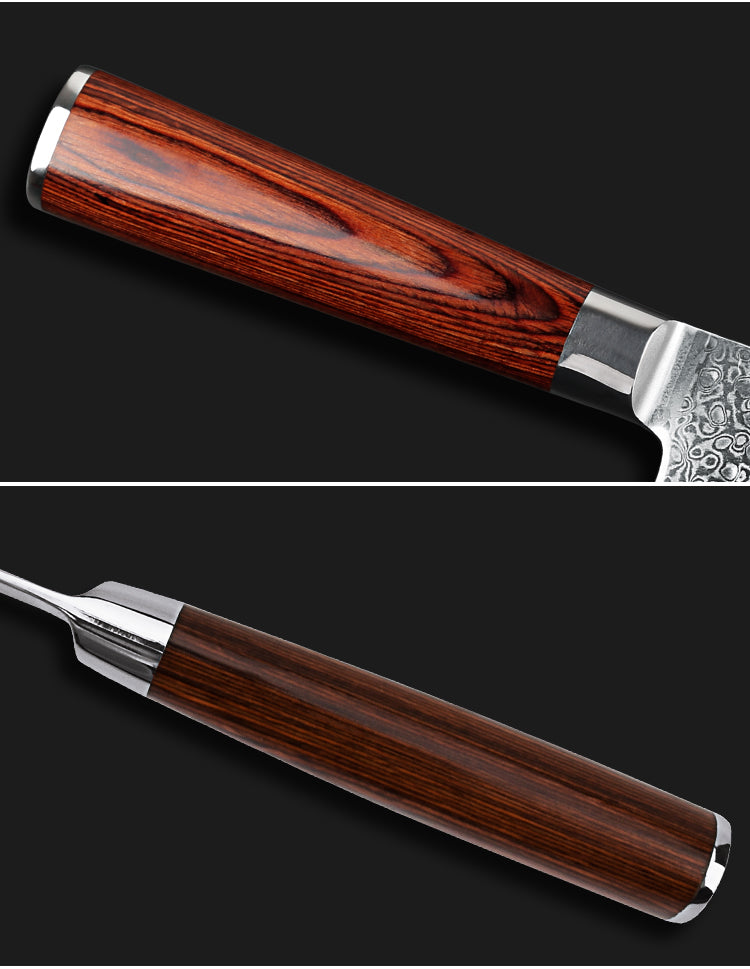 Handcrafted Damascus Chef Knife for Home Use