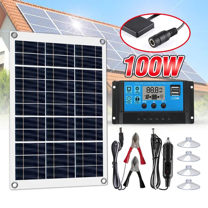 20W Flexible Polycrystalline Solar Panel Kit with Controller