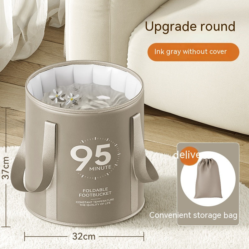 Portable High Depth Folding Foot Bath Bag for Home