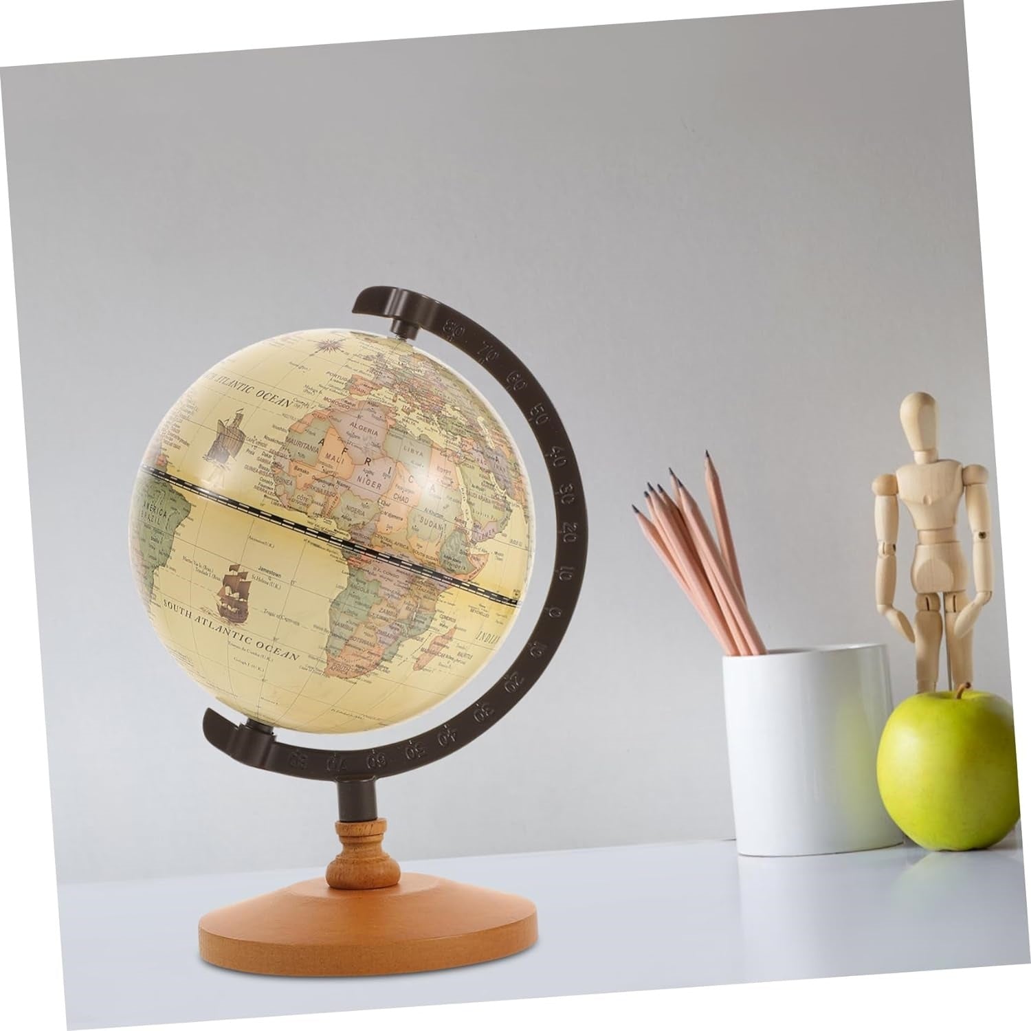 Vintage European Style Globe Office Decor Piece