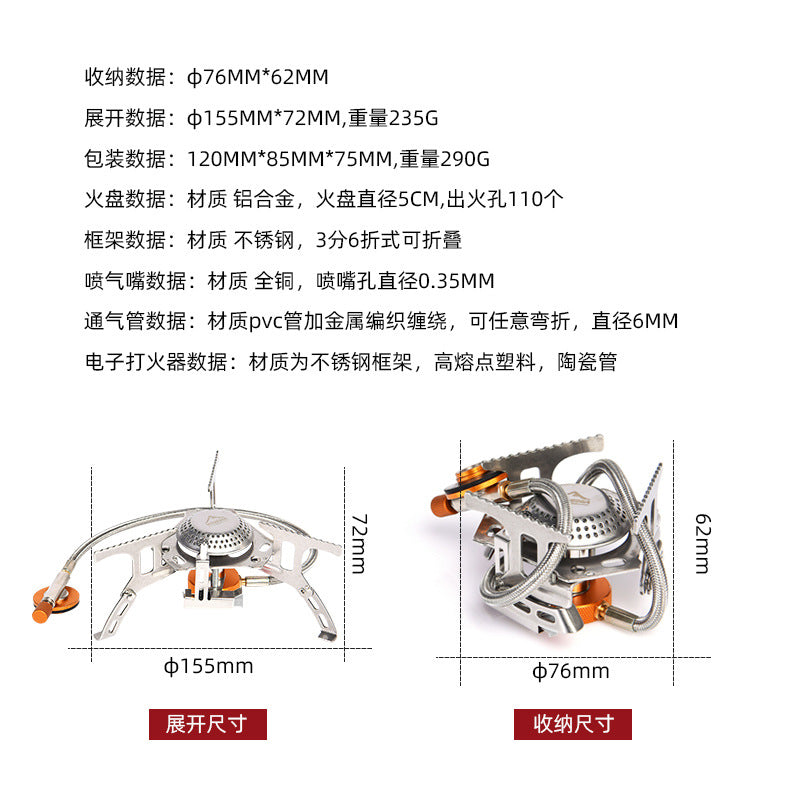 Widesea Portable Folding Camping Stove for Outdoors