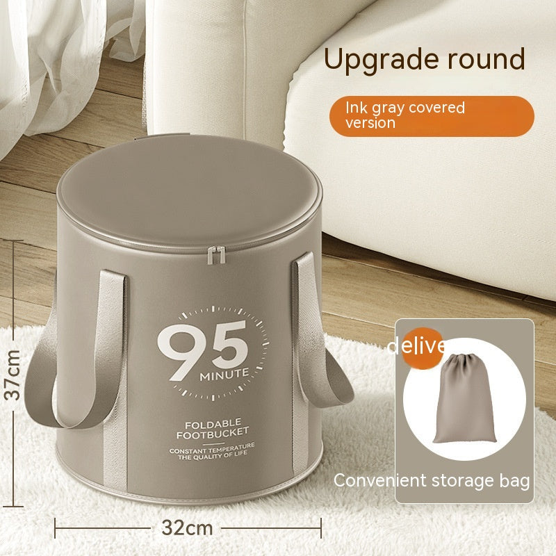 Portable High Depth Folding Foot Bath Bag for Home